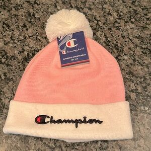 Champion Pink and White Beanie